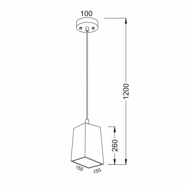 Φωτιστικό Οροφής Μονόφωτο Aca Elton V35352