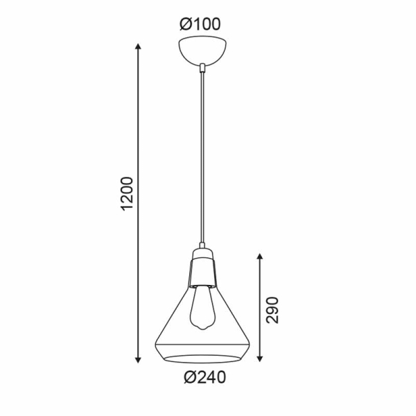 Φωτιστικό Οροφής Μονόφωτο Aca Cielos V36035RG Copper