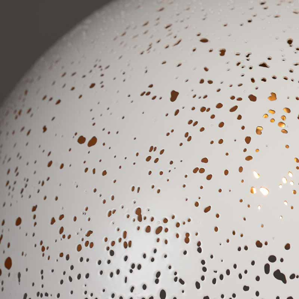 Φωτιστικό Οροφής Μονόφωτο Aca Planetario V363381PWG White Matt