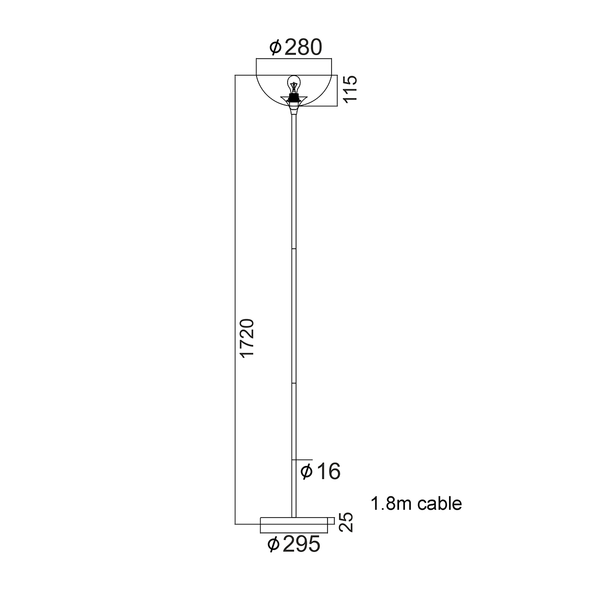 Φωτιστικό Δαπέδου Aca Basico Ks2026F1Ch Chrome Home Φωτιστικά Spitishop