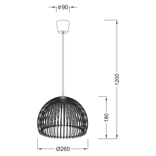 Φωτιστικό Οροφής Μονόφωτο Aca Ellite V286531P28RD Red