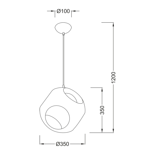 Φωτιστικό Οροφής Μονόφωτο Aca V287391P35RD Red