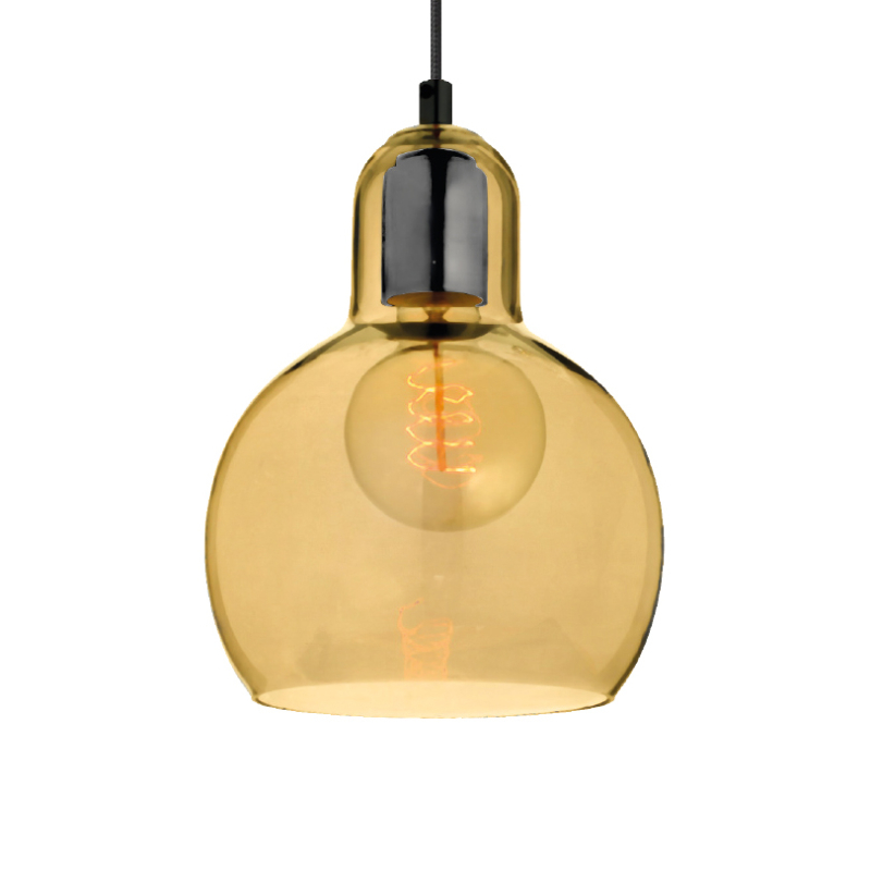 Φωτιστικό Οροφής Μονόφωτο Aca Bloom V292851PAM Amber