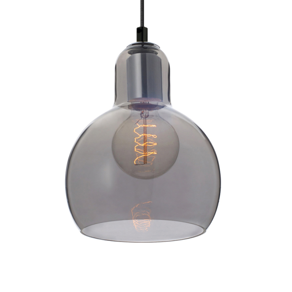 Φωτιστικό Οροφής Μονόφωτο Aca Bloom V292851PGY Tinted