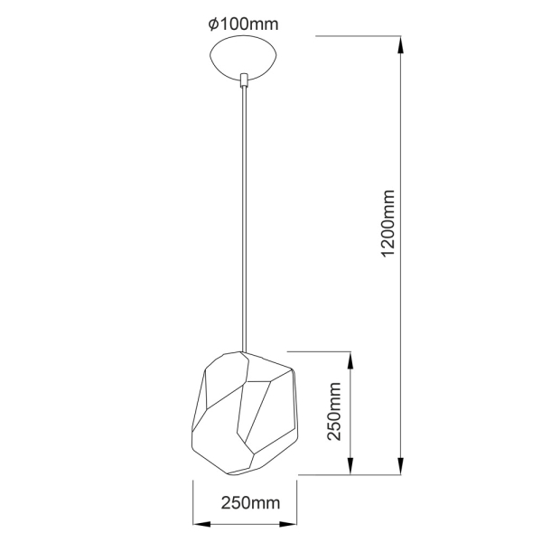 Φωτιστικό Οροφής Μονόφωτο Aca V351891PGR Green
