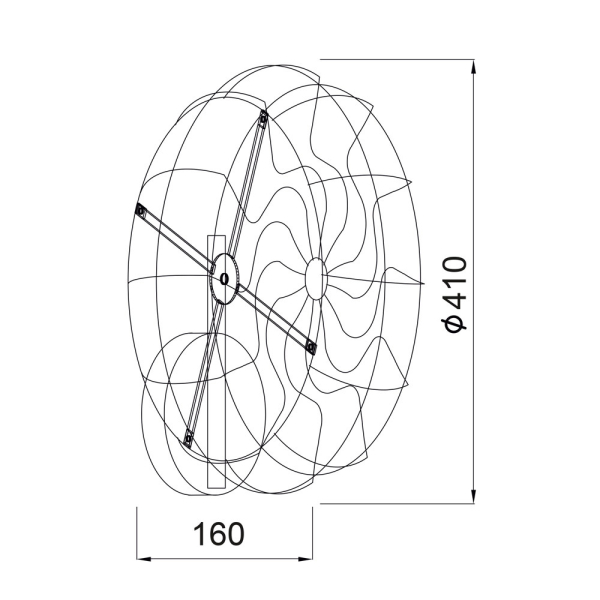 Απλίκα Τοίχου Aca V352715W Black Matt