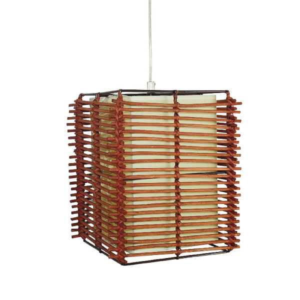 Φωτιστικό Οροφής Μονόφωτο Aca W19171AB Bamboo/Natural
