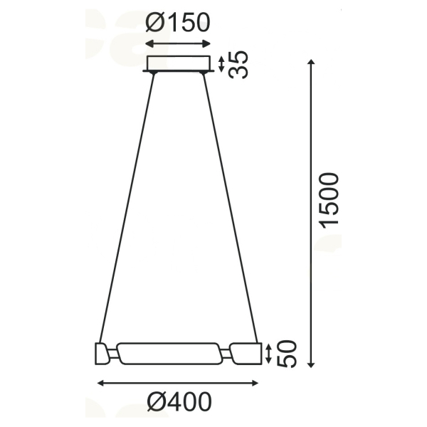 Φωτιστικό Οροφής LED Aca Themida ZM18LEDP40BK Black