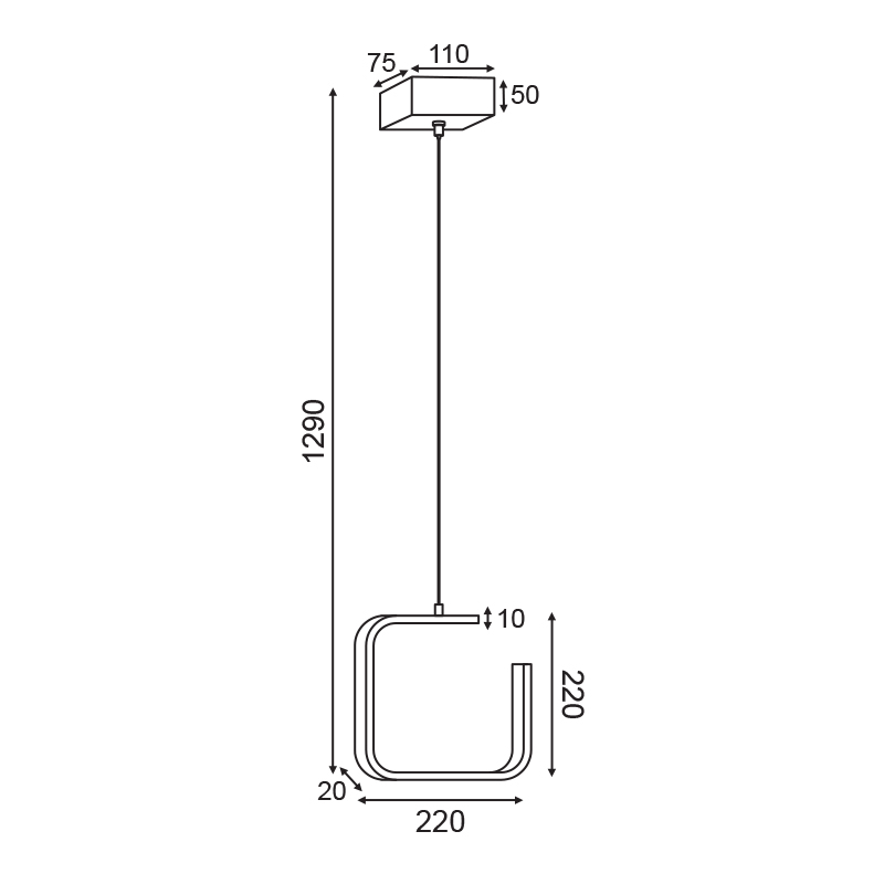 Φωτιστικό Οροφής Μονόφωτο Led Aca Euclid1 V27Ledp22Bk Black Home Φωτιστικά Spitishop