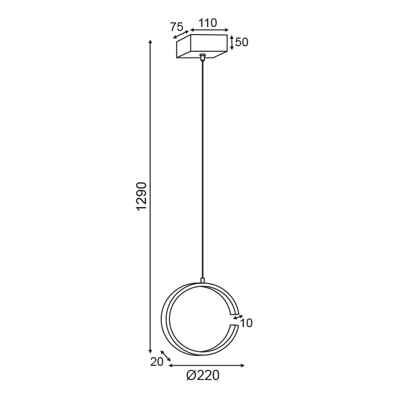 Φωτιστικό Οροφής Led Aca Euclid3 V28Ledp22Bk Black Home Φωτιστικά Spitishop