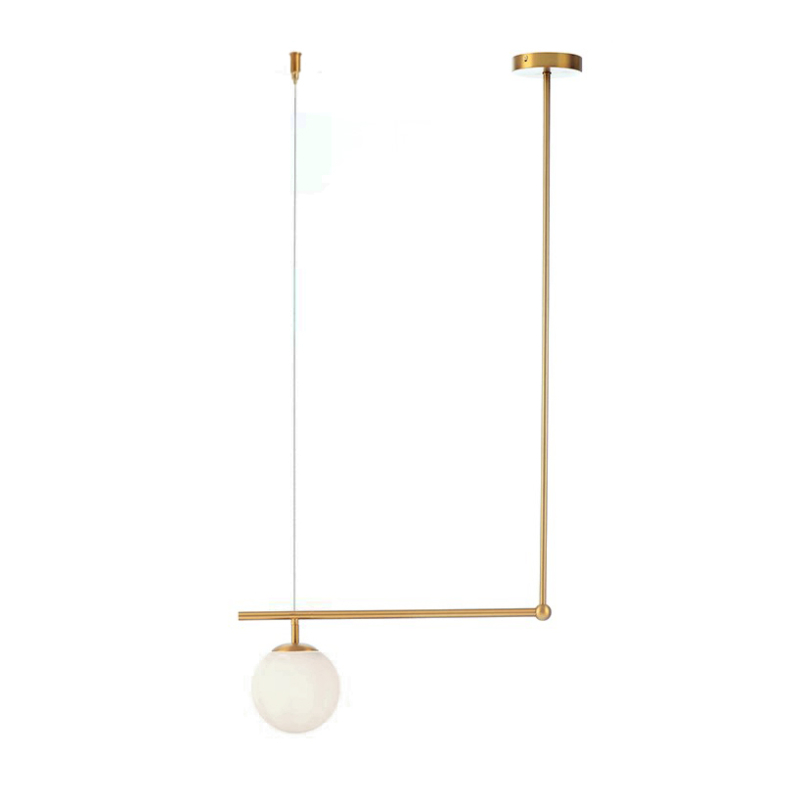 Φωτιστικό Οροφής Μονόφωτο Aca Thetis V360501P Brass