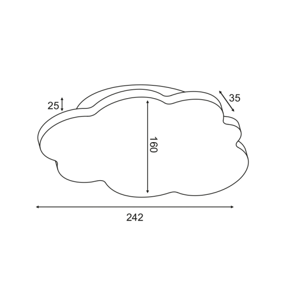Παιδική Απλίκα Τοίχου LED Aca Holma ZM44LEDW24W White
