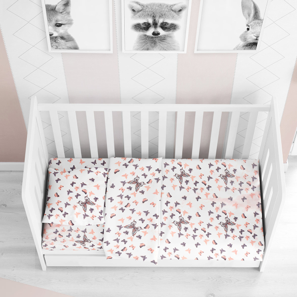 Σεντόνι Λίκνου Dimcol Butterfly 61 Coral