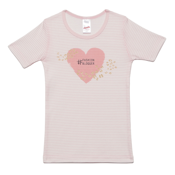 Φανέλα Παιδική Κοντομάνικη Minervakia Fashion Blogger 42088-160 Λευκή/Ροζ