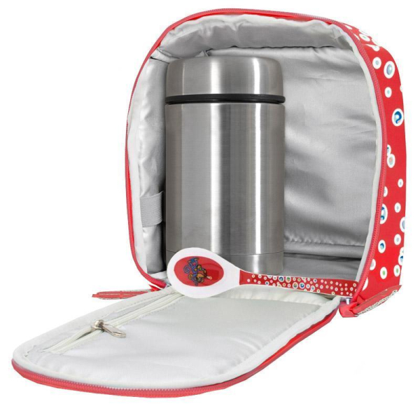 Ισοθερμική Τσάντα Φαγητού + Θερμός + Κουτάλι Laken Pompas