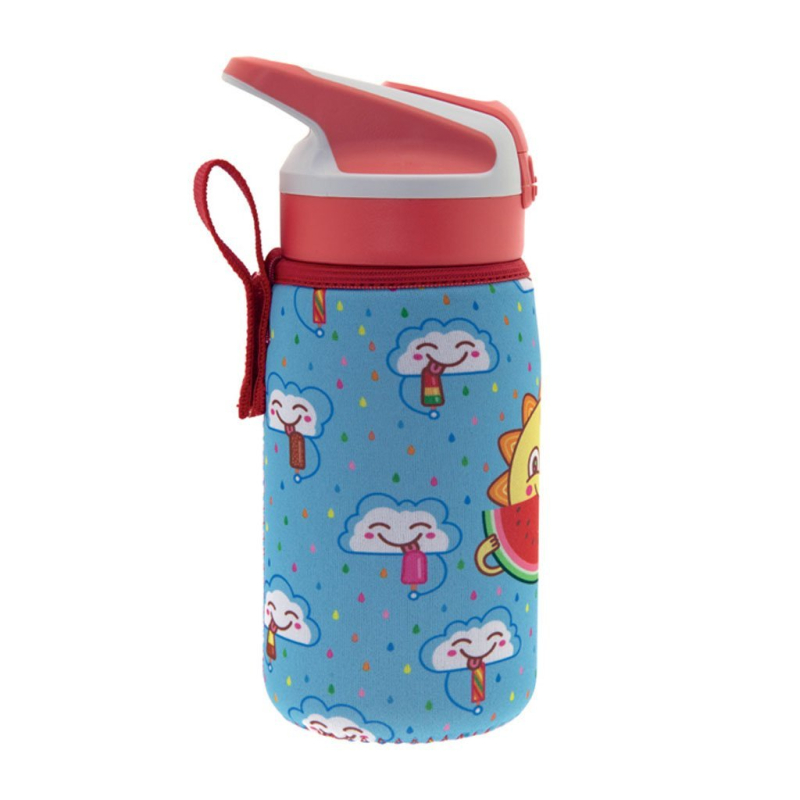 Παγούρι - Θερμός 450ml Με Καλαμάκι + Θήκη Laken Freskito