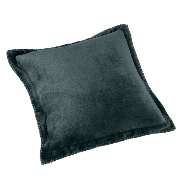 Κουβέρτα Fleece Μονή (160x220) + Διακοσμητική Μαξιλαροθήκη (Σετ) Guy Laroche Velvet Emerald