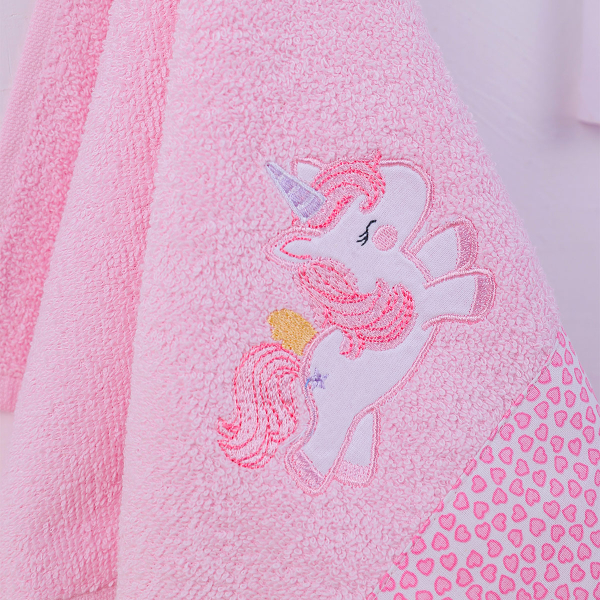 Βρεφικές Πετσέτες (Σετ 2τμχ) Dimcol Unicorn 41 Ροζ