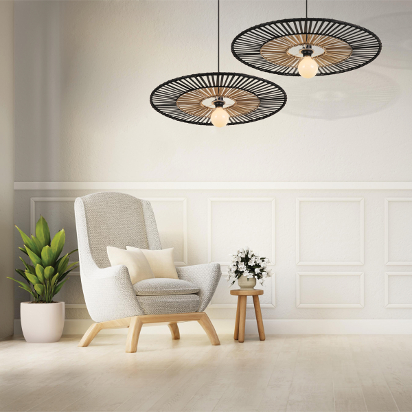 Φωτιστικό Οροφής Μονόφωτο Zambelis 19104 Bamboo