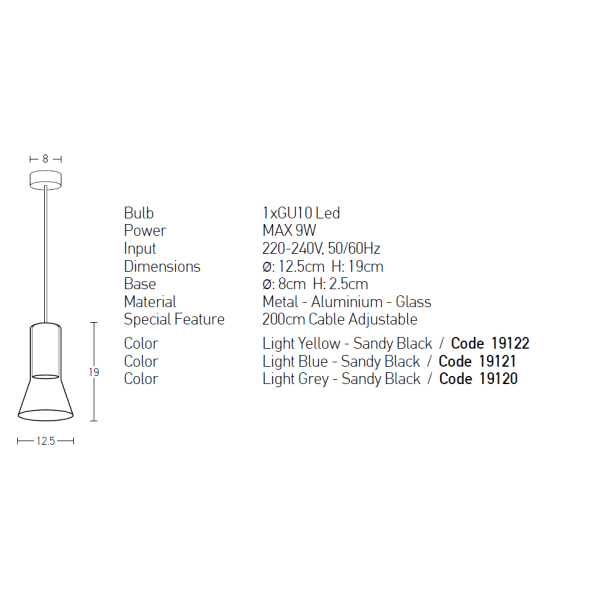 Φωτιστικό Οροφής Μονόφωτο Zambelis 19122 Light Yellow