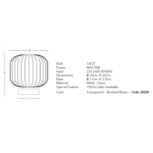 Πορτατίφ Zambelis 20250 Brass