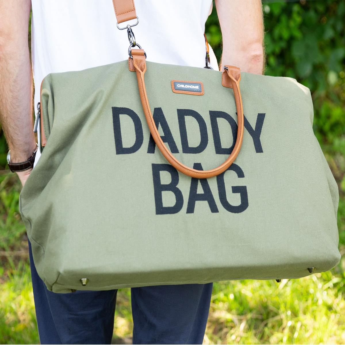 Τσάντα Αλλαξιέρα ChildHome Daddy Bag Canvas Khaki BR76153 193287