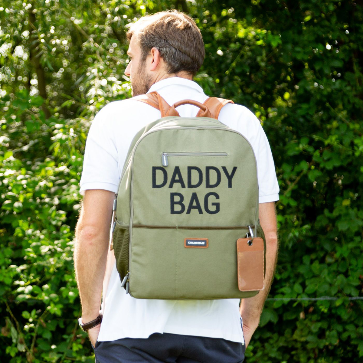 Τσάντα Αλλαξιέρα Backpack ChildHome Daddy Bag Canvas Khaki BR76154