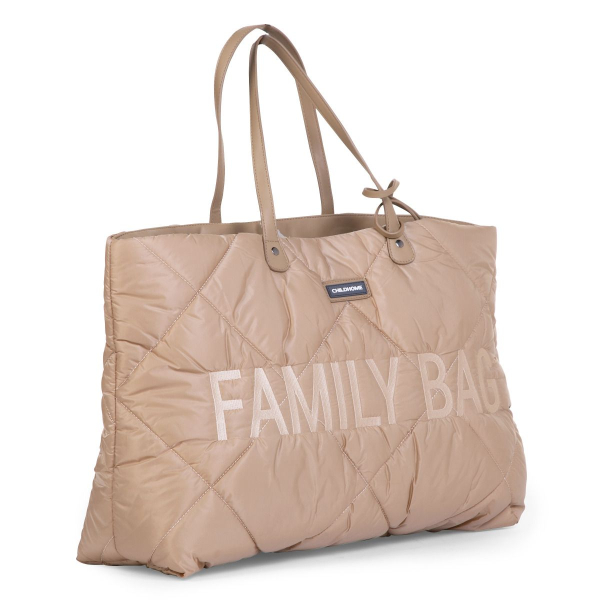Τσάντα Αλλαξιέρα ChildHome Family Bag Puffered Beige BR76151