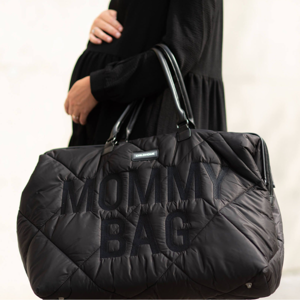 Τσάντα Αλλαξιέρα ChildHome Mommy Bag Puffered Black BR75833