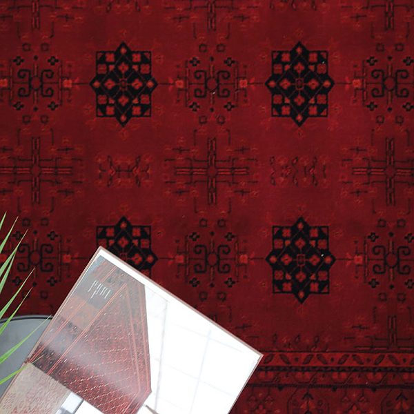 Στρογγυλό Χαλί (Φ160) Royal Carpet Afgan 8127A D.Red