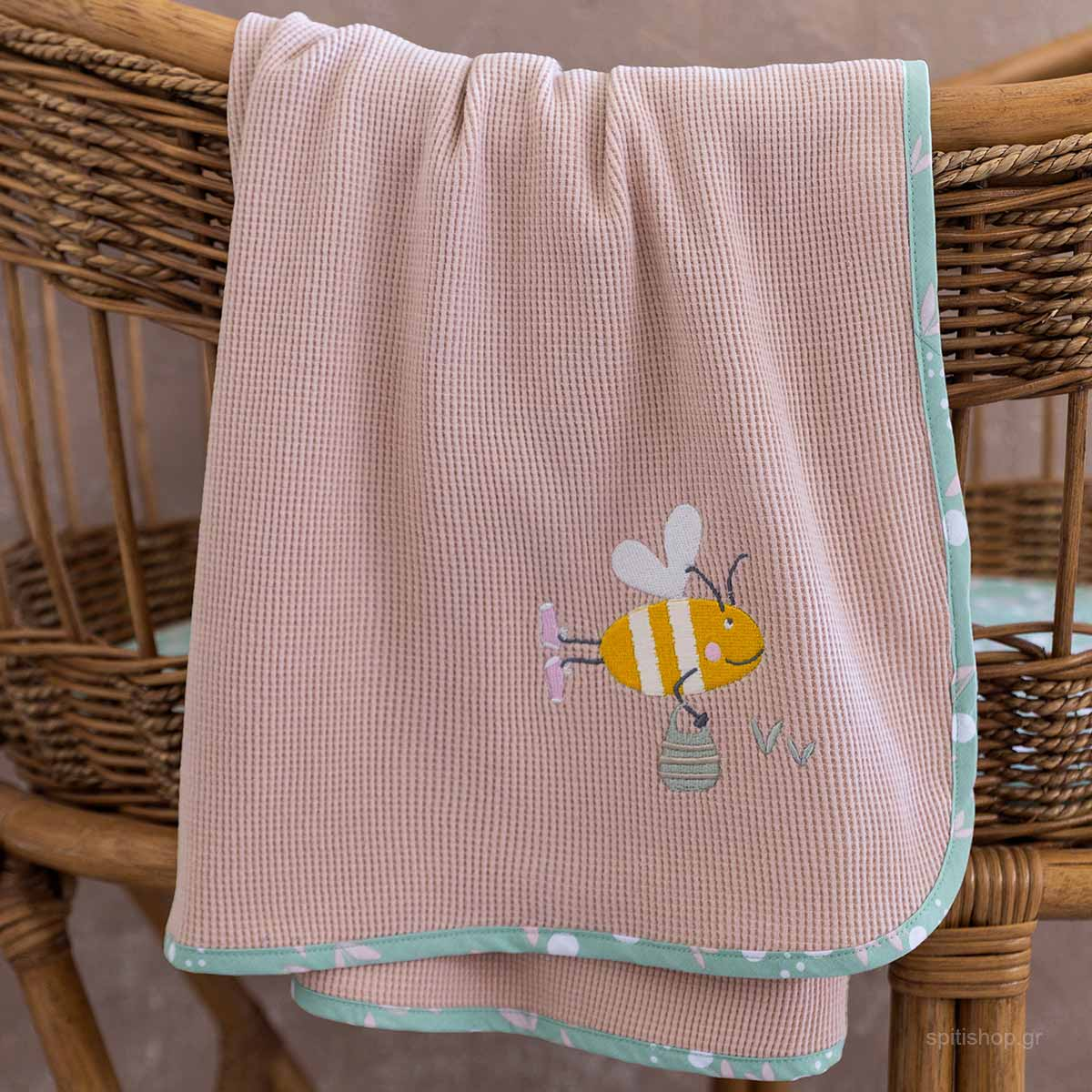 Κουβέρτα Πικέ Κούνιας Nima Baby Bumblebee