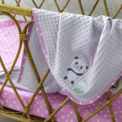 Κουβέρτα Πικέ Κούνιας (110×140) Nima Baby Lola Panda