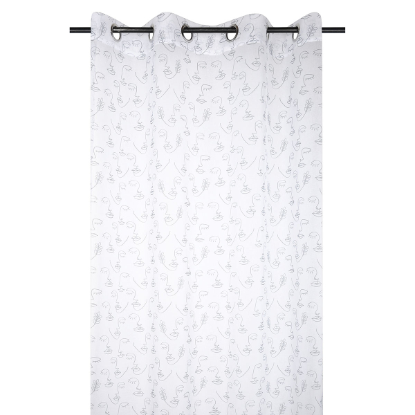 Κουρτίνα (140x260) Με Τρουκς S-F Esquisse Noir R6B383002VL