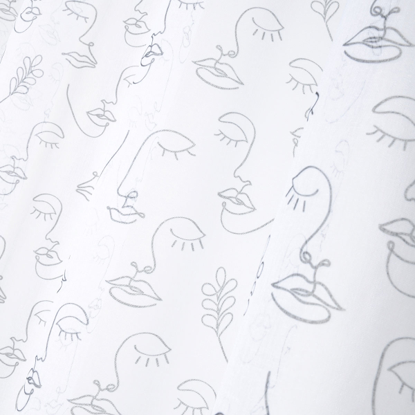 Κουρτίνα (140x260) Με Τρουκς S-F Esquisse Noir R6B383002VL