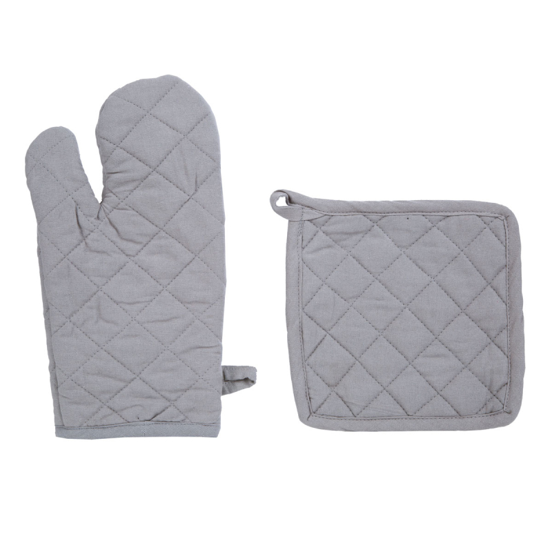 Γάντι + Πιάστρα Κουζίνας (Σετ) A-S Grey 131515B