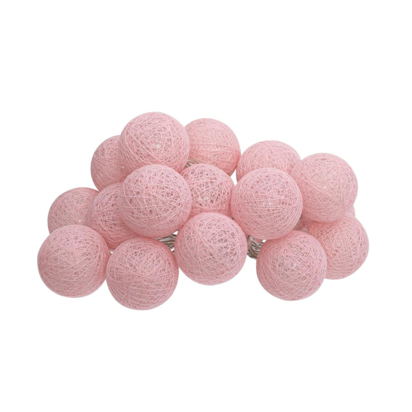 Διακοσμητική Γιρλάντα Μπαταρίας Με 16 Led Φωτάκια A-S Light Pink 145102D