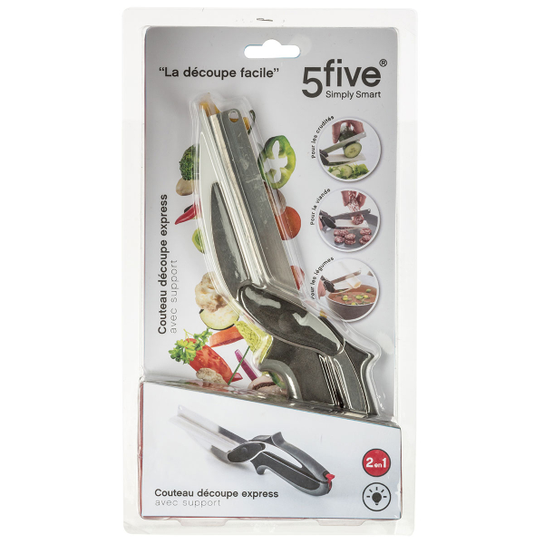 Ψαλίδι - Μαχαίρι Μαγειρικής 2 Σε 1 (25εκ.) F-V Cutting Knife 146518