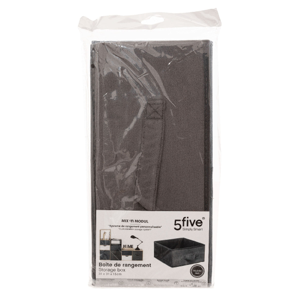 Κουτί Αποθήκευσης (31x31x15) F-V Velvet Storage Grey 173698A