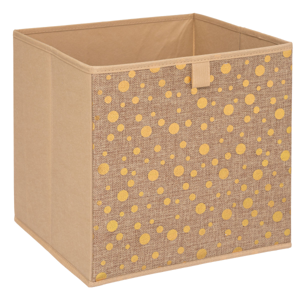 Κουτί Αποθήκευσης (29x29x29) A-S Golden Dots 174303