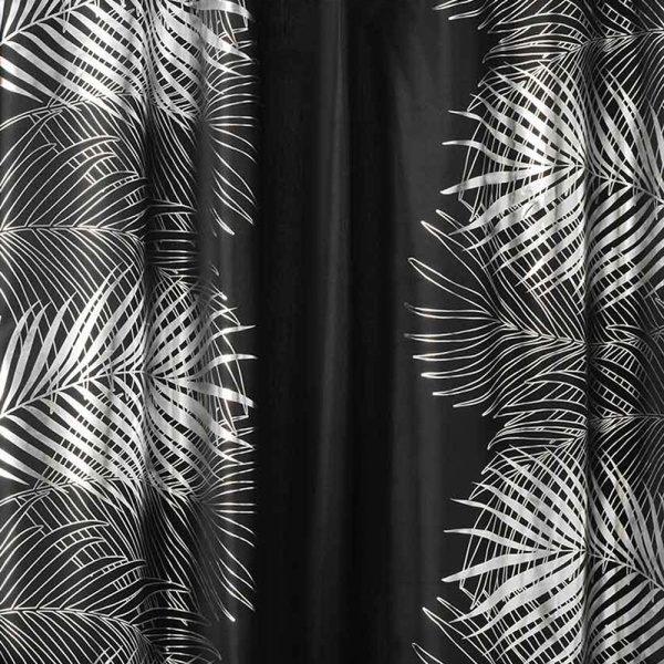 Κουρτίνα Μπάνιου (180x200) Με Κρίκους L-C Orbella Noir/Argent 1801310
