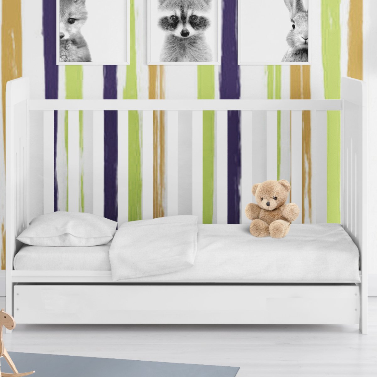 Παπλωματοθήκη Κούνιας (120X160) Dimcol Solid White 491 Home Βρεφικά Προίκα Μωρού Παπλωματοθήκες Βρεφικές Spitishop