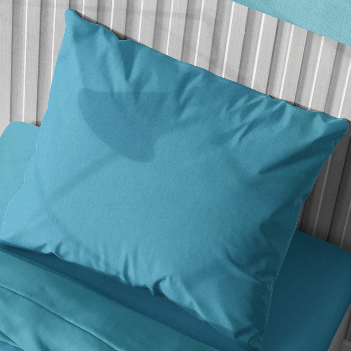 Σεντόνια Υπέρδιπλα (Σετ 220X240) Dimcol Solid Turquoise 493 Home Λευκά Είδη Κρεβατοκάμαρας Spitishop