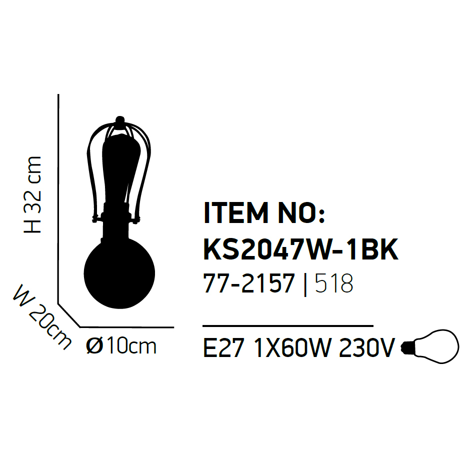 Απλίκα Τοίχου Homelighting Tuko 77-2157 Bronze Home Φωτιστικά Spitishop