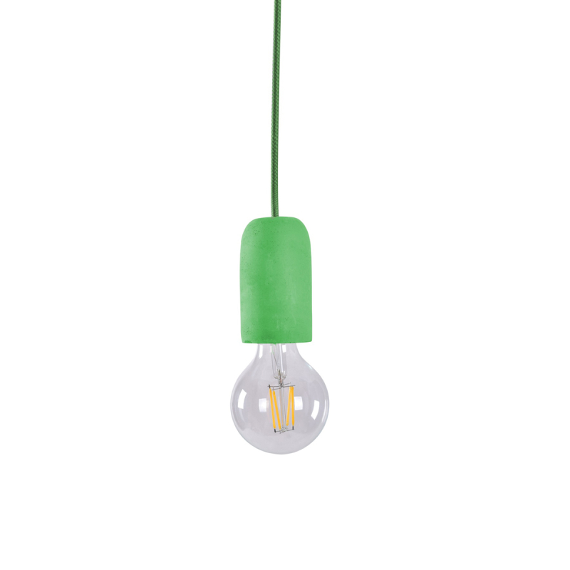 Φωτιστικό Οροφής Μονόφωτο Homelighting Iris 77-3574 Green