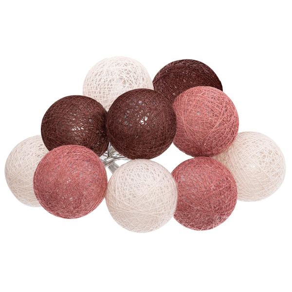 Διακοσμητική Γιρλάντα Μπαταρίας Με 10 LED Φωτάκια A-S Multi Pink/Bordeaux 116415O