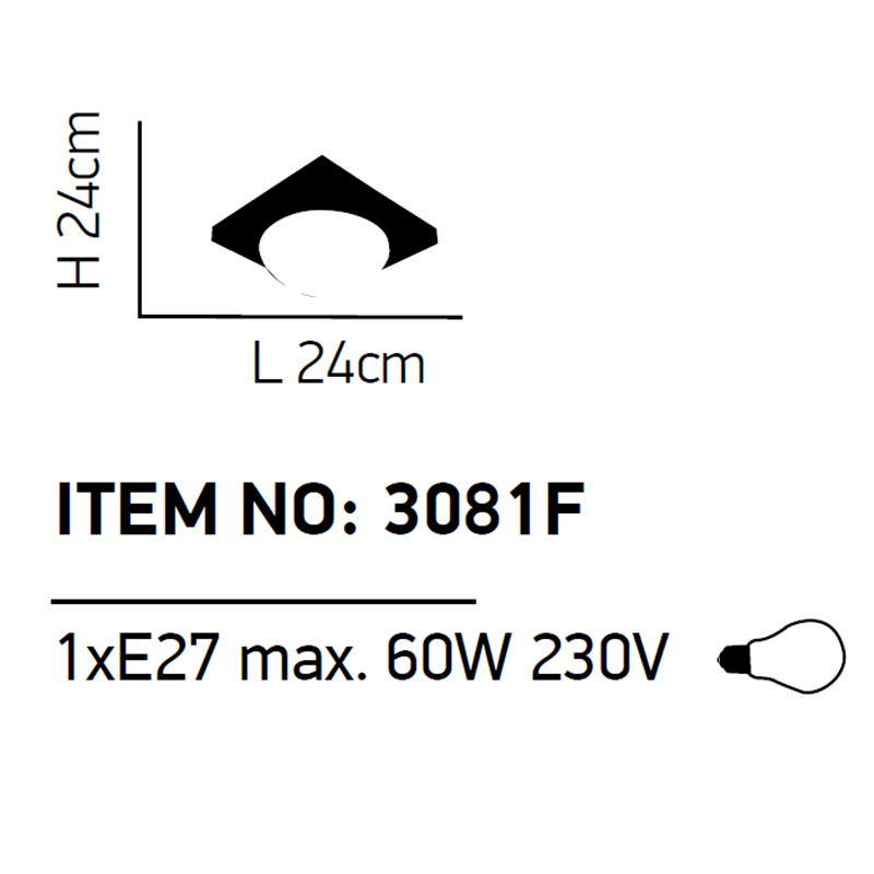 Φωτιστικό Πλαφονιέρα Homelighting Teco 77-1835 Chrome Wood Home Φωτιστικά Οροφής Spitishop