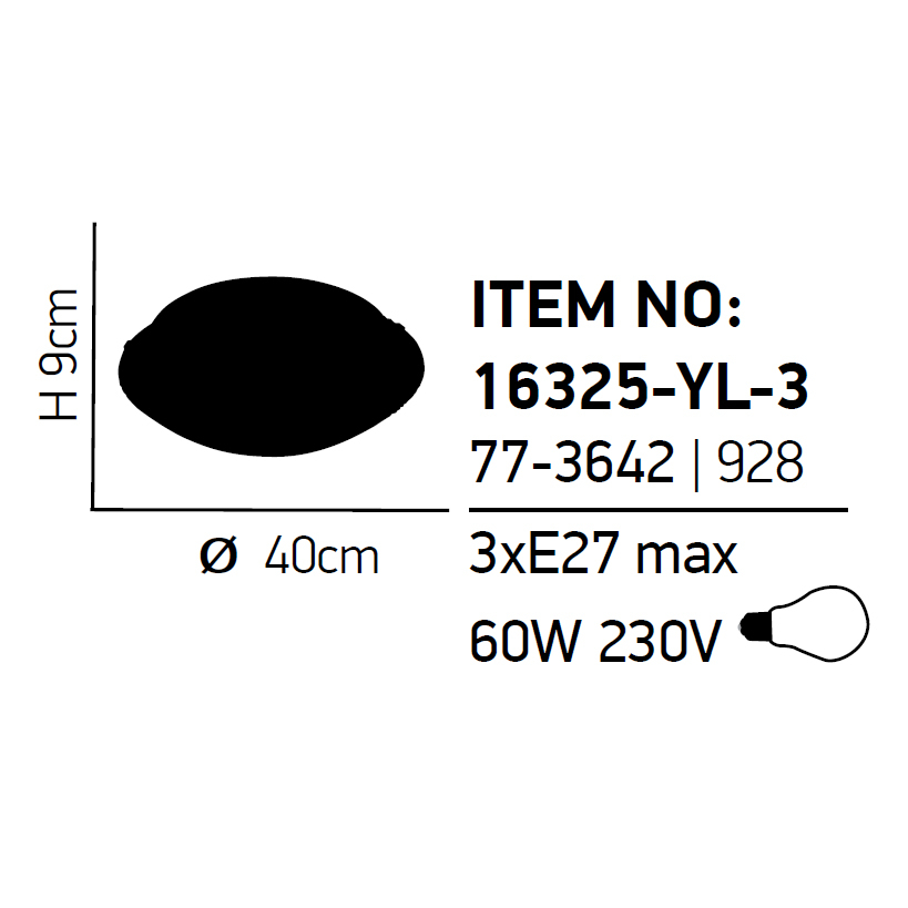 Φωτιστικό Πλαφονιέρα Homelighting Talin 77-3642 White Home Φωτιστικά Οροφής Spitishop