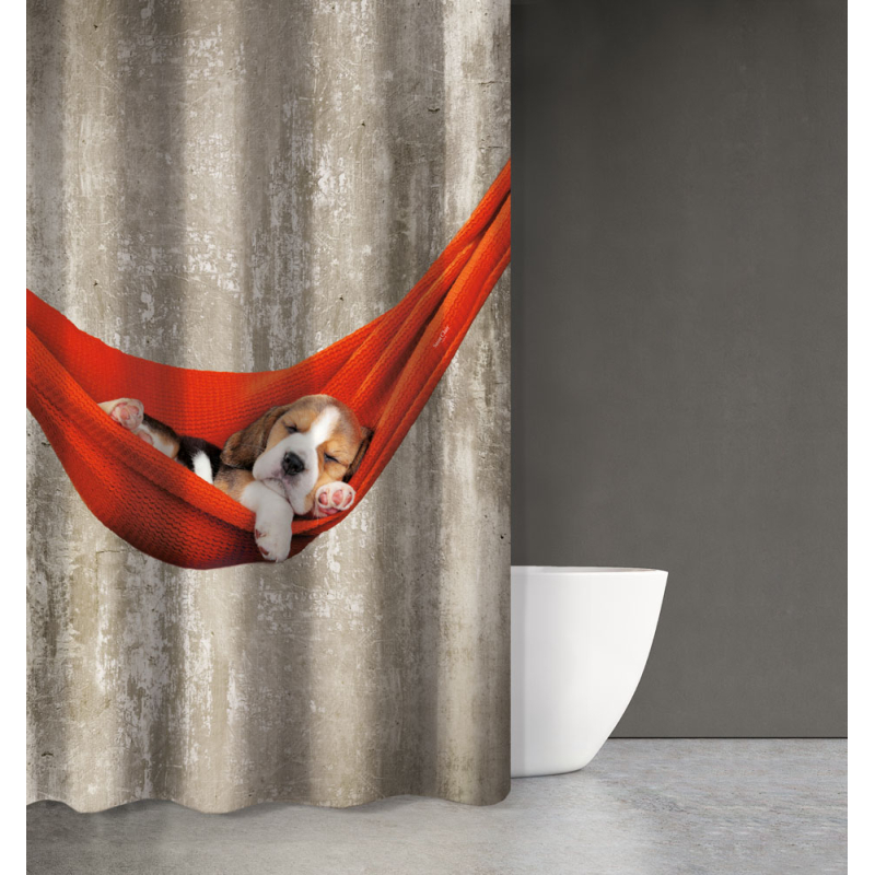 Κουρτίνα Μπάνιου (180x200) Με Κρίκους Saint Clair Animals Des 201