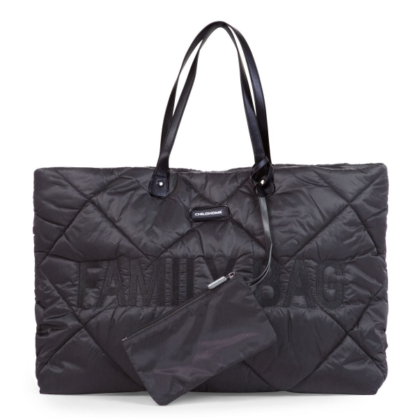 Τσάντα Αλλαξιέρα ChildHome Family Bag Puffered Black BR76152
