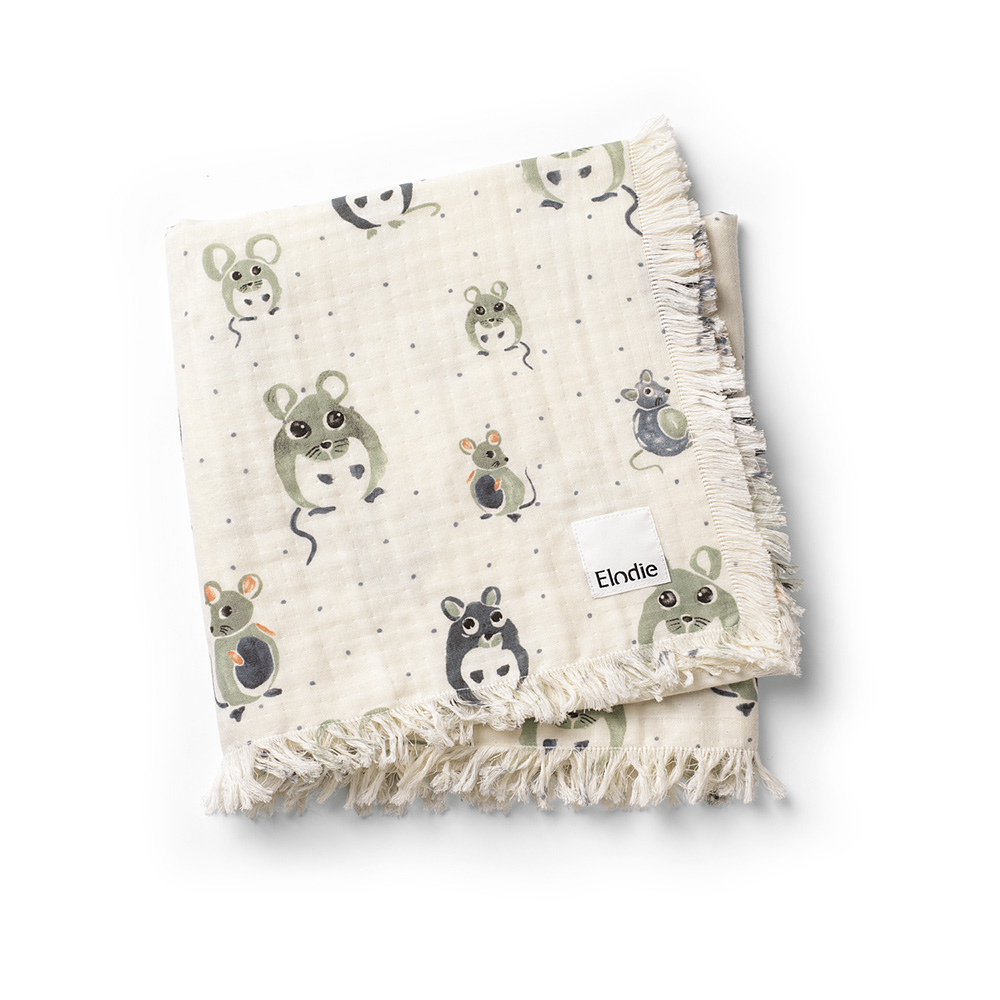 Κουβέρτα Μουσελίνα Αγκαλιάς (75×100) Elodie Soft Forest Mouse BR75503 161532